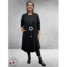 GOZZIP Jurk Savanah Zwart